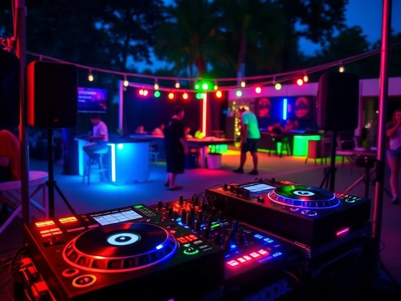 DJ Setup service by Big Grills on Wheels in Maryland